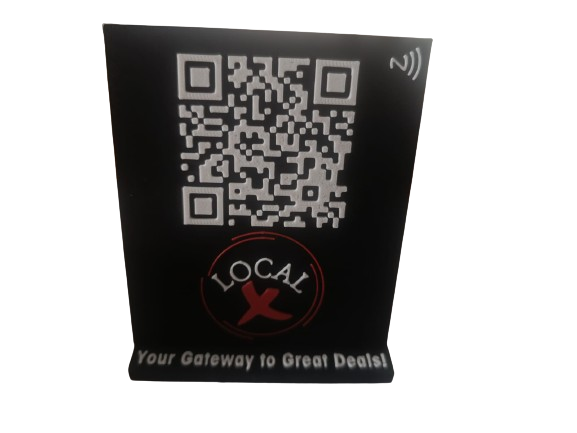 Local X QR NFC TAG Stand